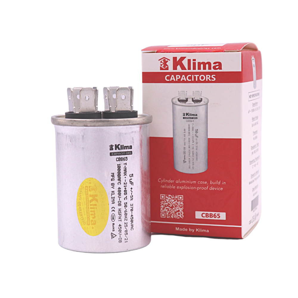 Klima Running Capacitor CBB65 5µF 370-450VAC